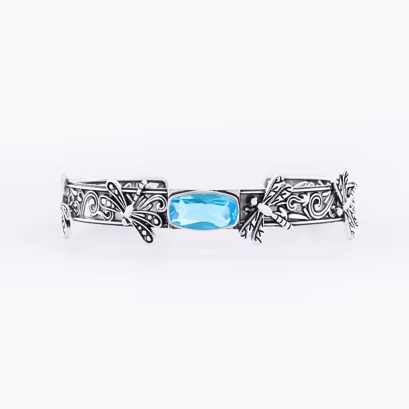 Dragonfly Gemstone Bracelet