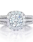 Classic Radiant Halo Ring