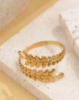 Golden Laurel Ring