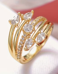 Cascade Pear Ring