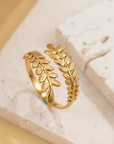 Golden Laurel Ring