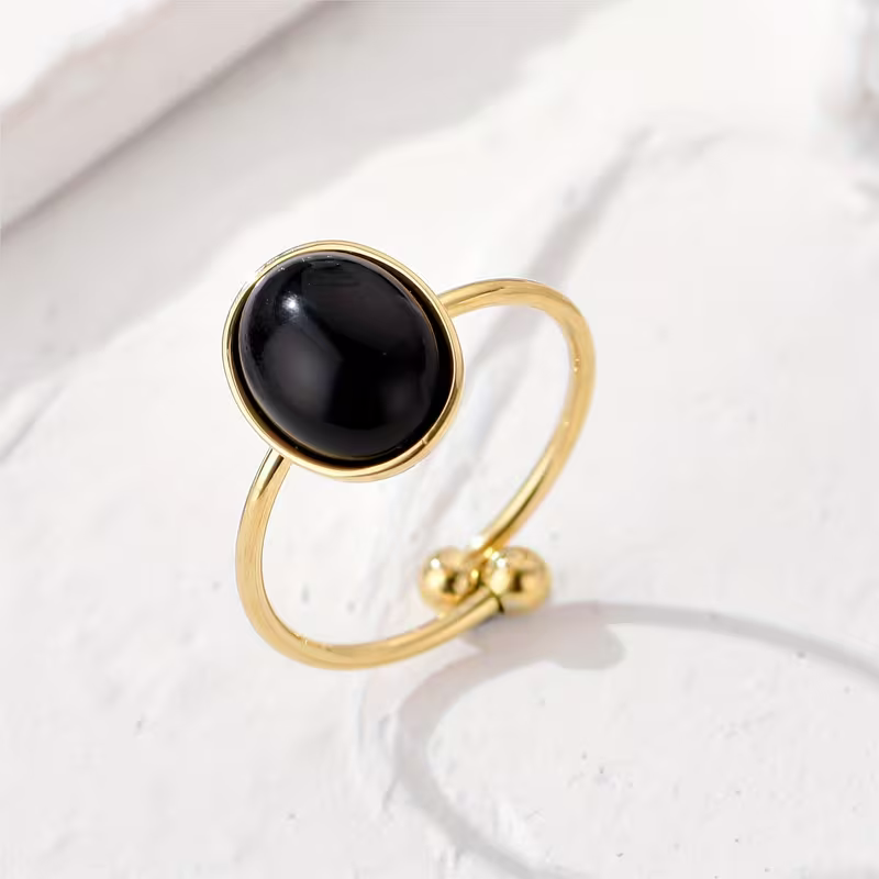 Malachite Oval Ring