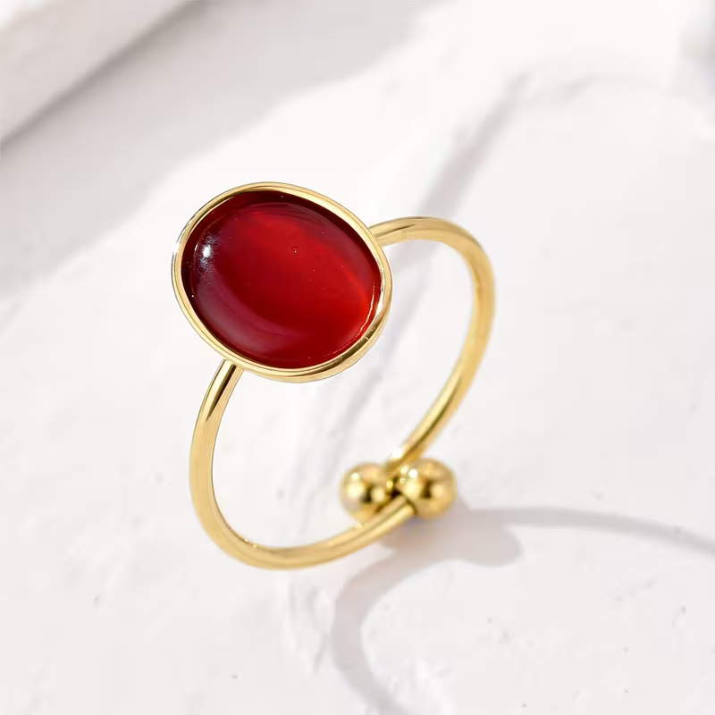 Malachite Oval Ring