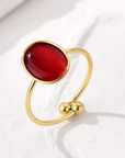 Malachite Oval Ring