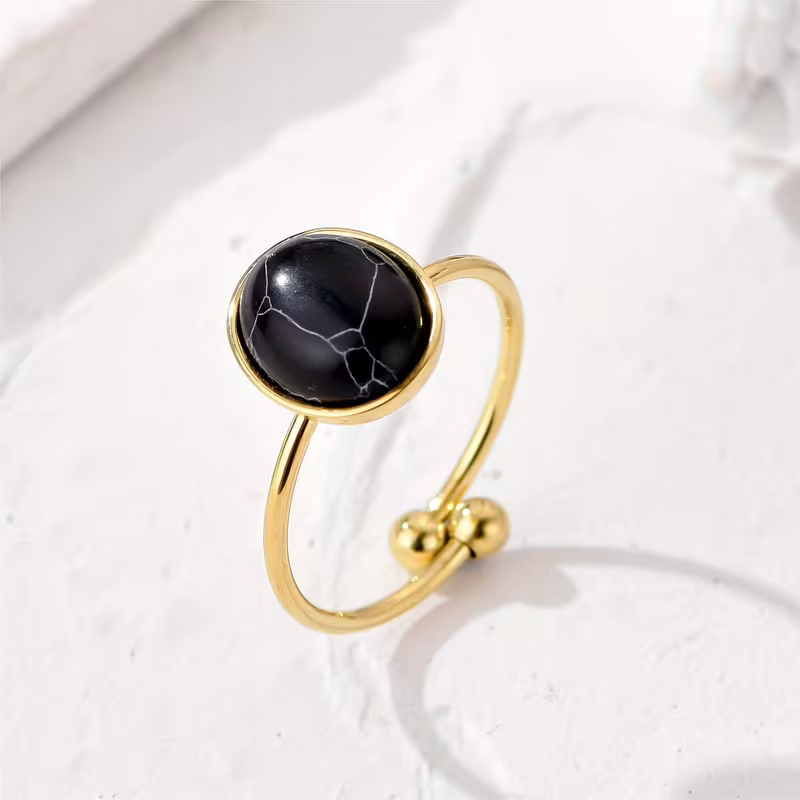 Malachite Oval Ring