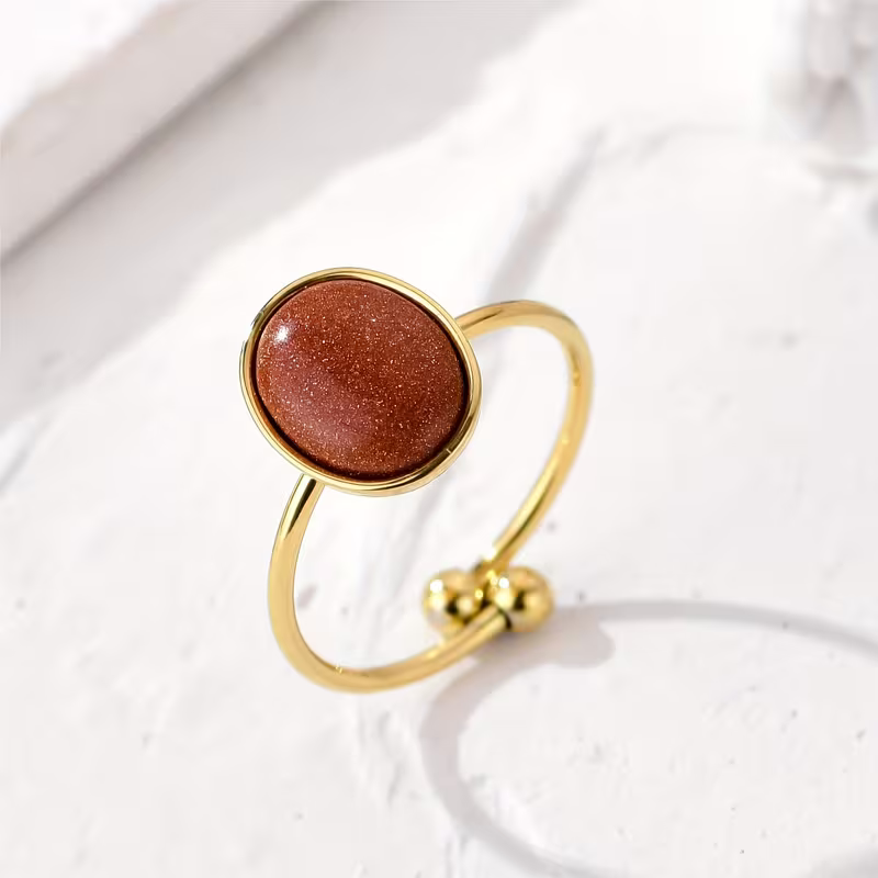 Malachite Oval Ring