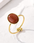 Malachite Oval Ring