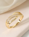 Pavé Cross Ring