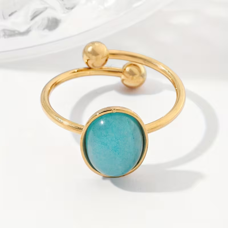 Malachite Oval Ring
