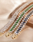 Emerald Crown Tennis Bracelet