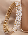 Emerald Crown Tennis Bracelet