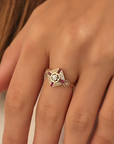 Deco Ruby Ring
