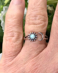 Sun & Moon Adjustable Ring