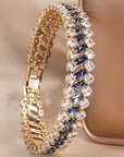 Emerald Crown Tennis Bracelet