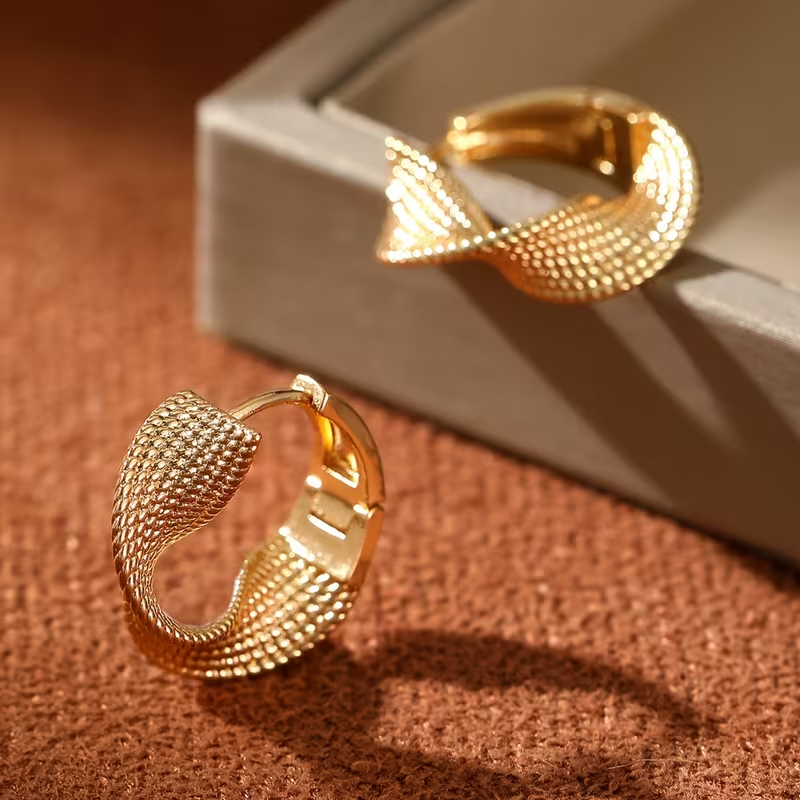 Golden Wave Earrings