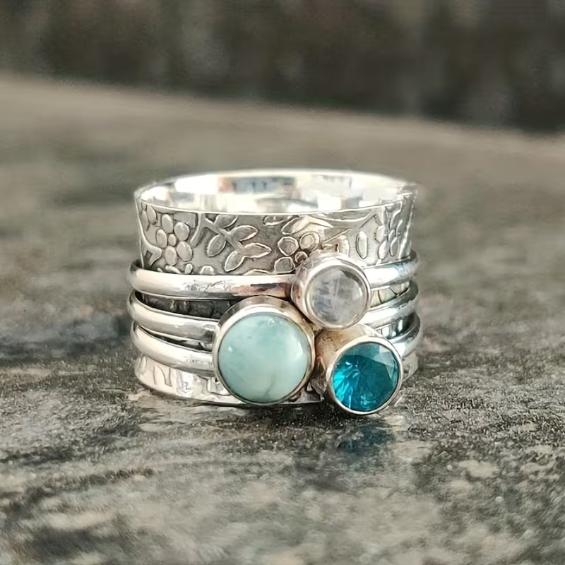 Mystic Trio Stone Ring