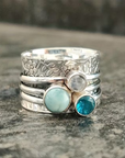 Mystic Trio Stone Ring