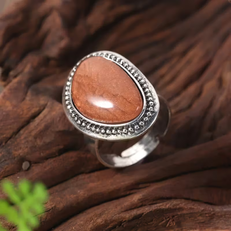 Vintage Resin Oval Ring