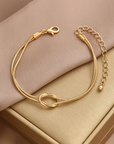 Twist Knot Chain Bracelet