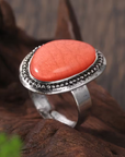 Vintage Resin Oval Ring