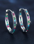 Rainbow Gem Earrings