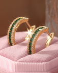 Emerald Glow Earrings