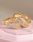 Regal Filigree Pavé Earrings