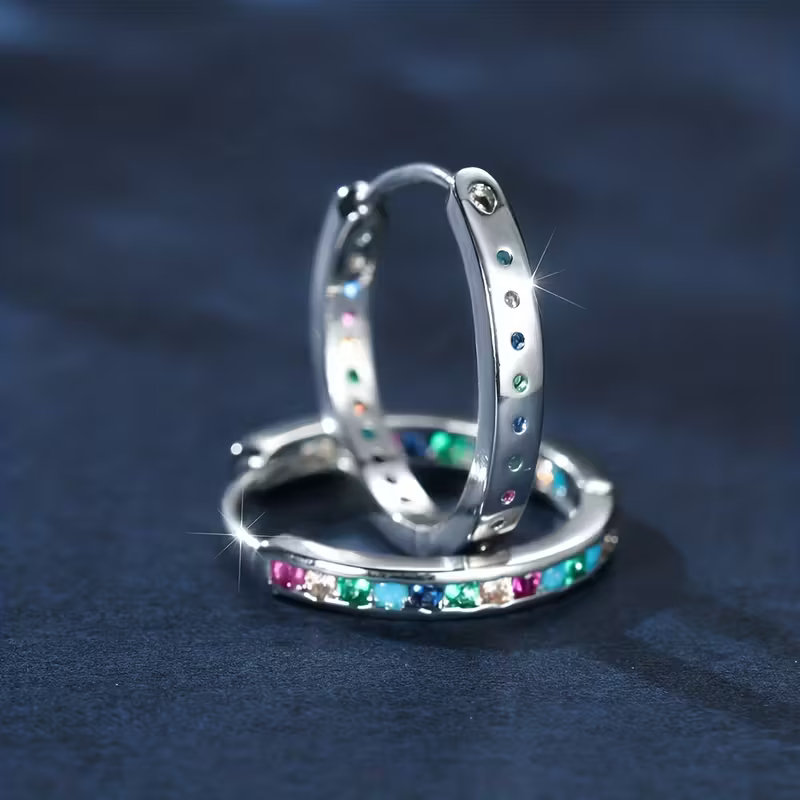 Rainbow Gem Earrings