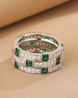 Emerald Matrix Ring