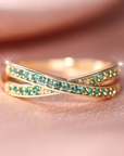 Twilight CrissCross Ring