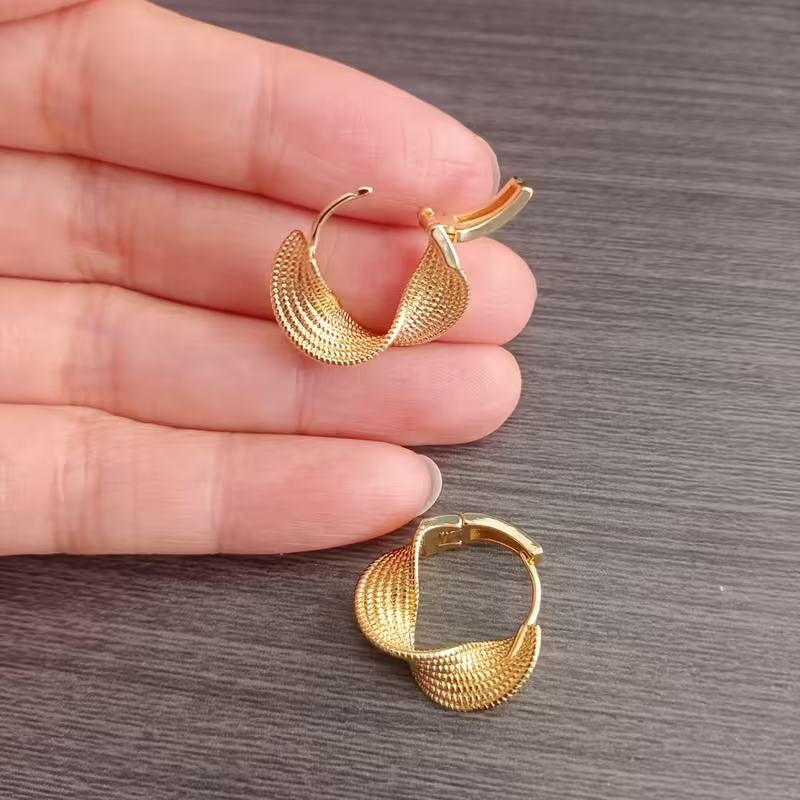 Golden Wave Earrings