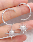Vintage Moon & Star Earrings