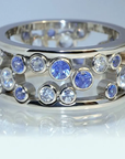 Vintage Inlaid Zirconia Silver Ring