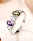 Purple Olive Inlaid Vintage Ring