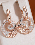 Elegant Spiral Bright Earrings