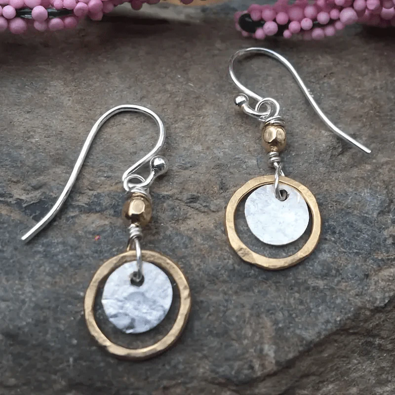Vintage Gold &amp; Silver Plate Earrings