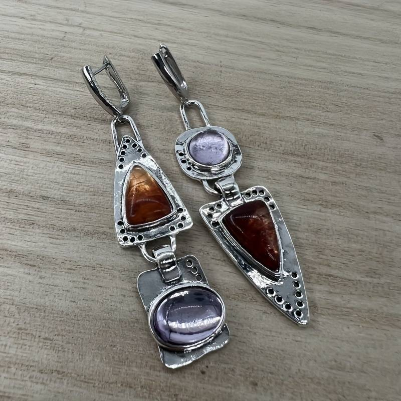 Vintage Silver &amp; Crystal Earrings