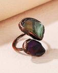 Vintage Natural Inlaid Stone Ring