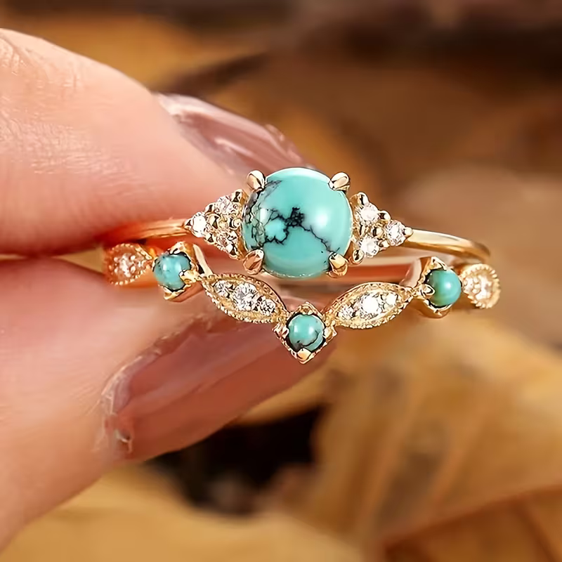 Turquoise Duo Ring