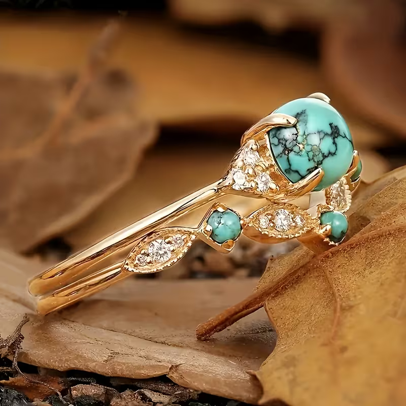 Turquoise Duo Ring