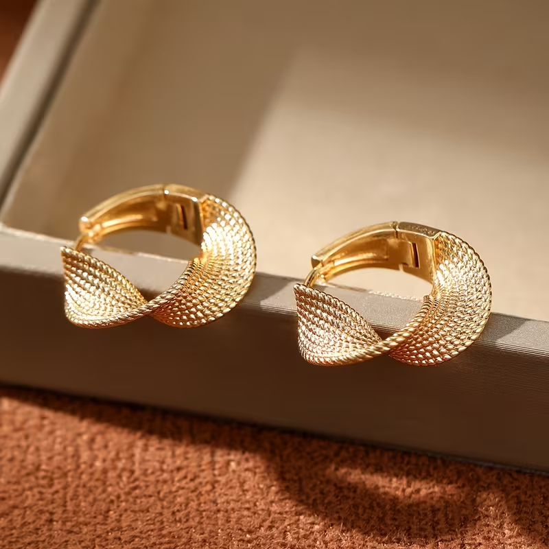 Golden Wave Earrings