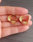 Sculpted Infinity Twist Earrings