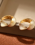 Sculpted Infinity Twist Earrings
