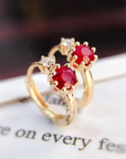 Ruby Spark Earrings