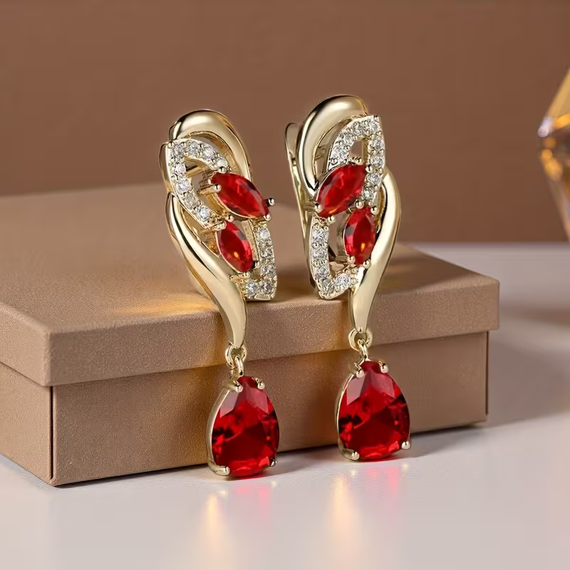 Velvet Flame Earrings