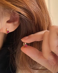 Ruby Spark Earrings