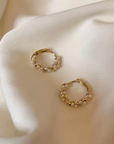 Luna Pearl Cluster Earrings