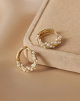 Luna Pearl Cluster Earrings