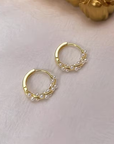 Luna Pearl Cluster Earrings
