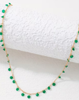 Emerald Droplet Necklace